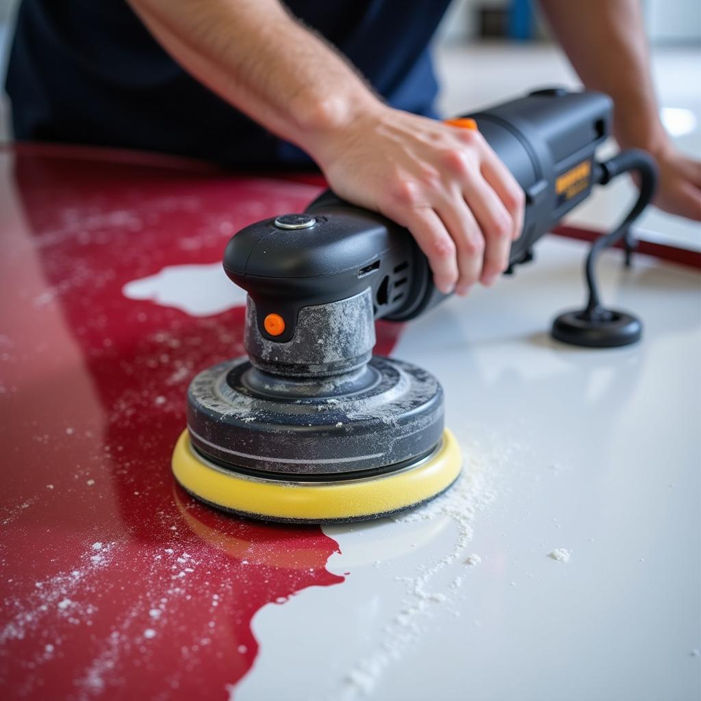 Car Paint Correction with Dual-Action Polisher