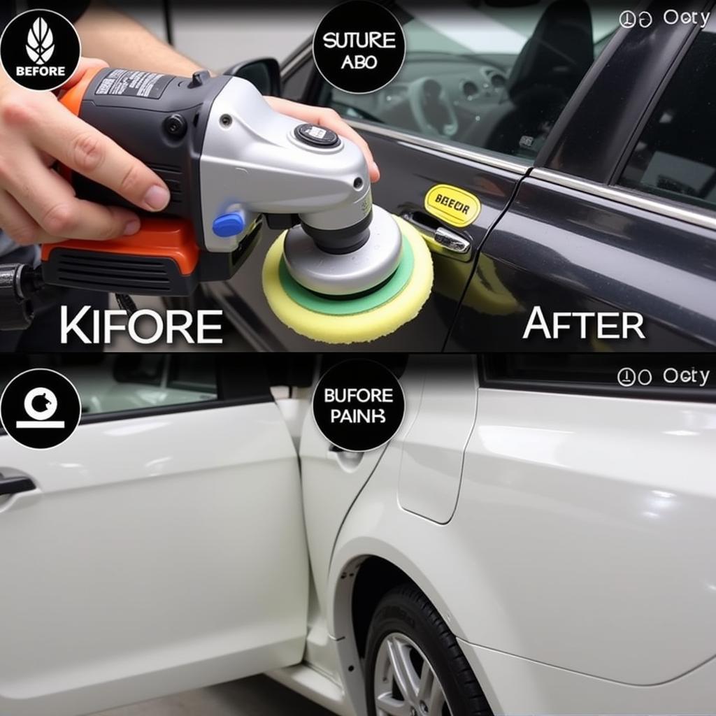 Paint Correction Process Using Dual-Action Polisher