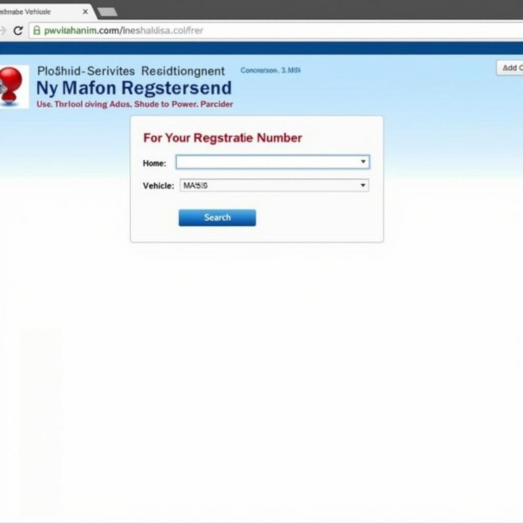 Parivahan Sewa Website Screenshot