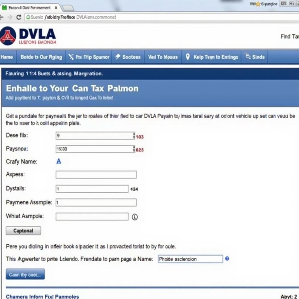 Paying Car Tax Online via DVLA