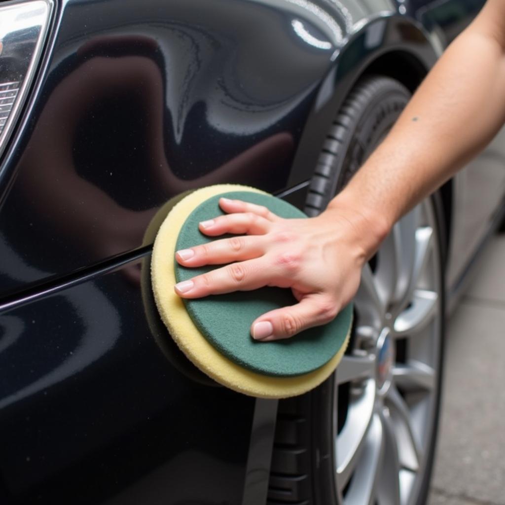 Polishing Car Paint