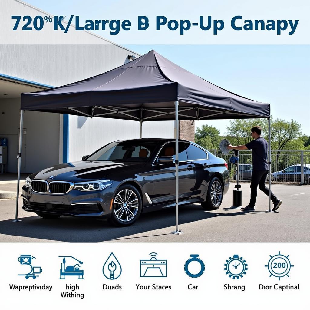 Pop-Up Canopy for Car Detailing