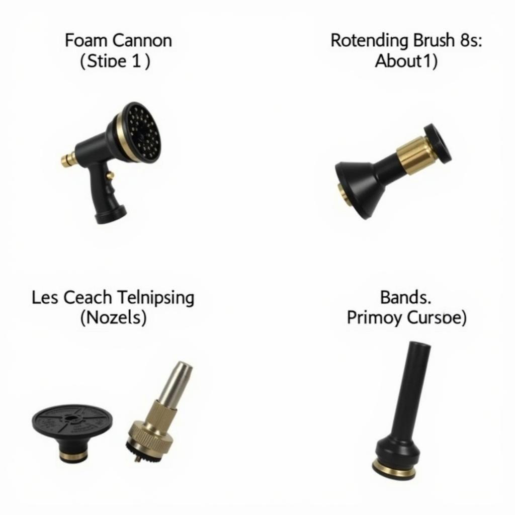 Pressure Washer Nozzles and Attachments