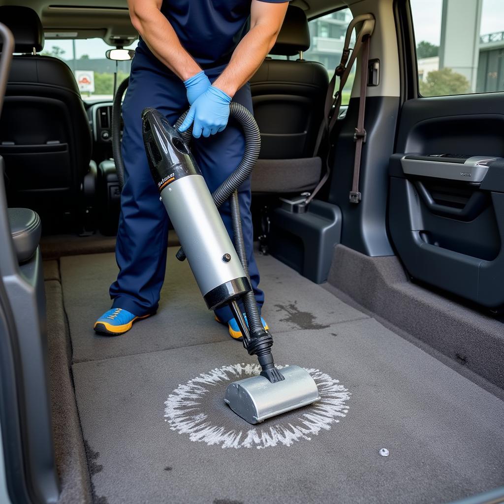 Professional Car Carpet Cleaning with Extraction Machine