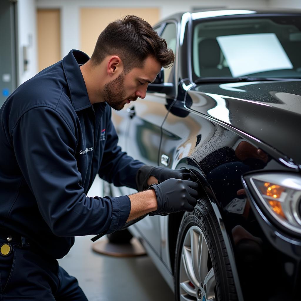 Professional Car Detailer in Charleston at Work