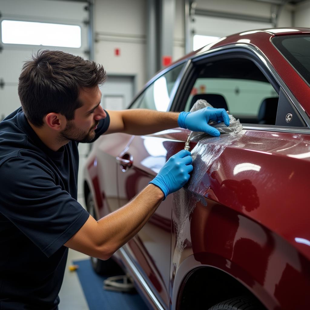 Professional car detailing service in Danbury, CT, restoring a vehicle to pristine condition.