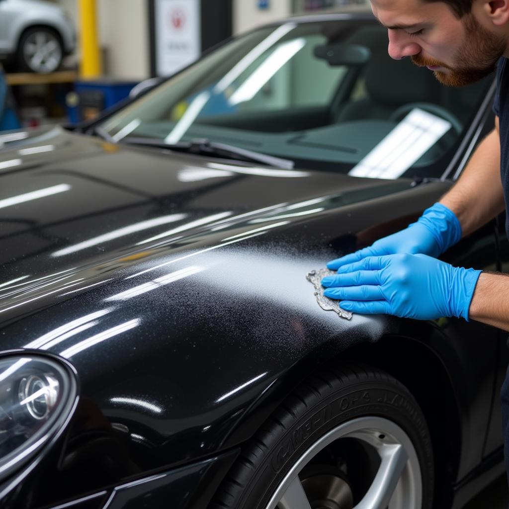 A Professional Car Detailing Service in Action