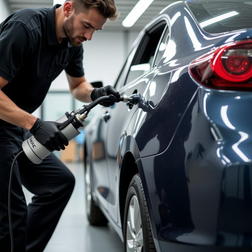 Professional car detailing services enhance the appearance of a car for resale, making it more attractive to potential buyers.