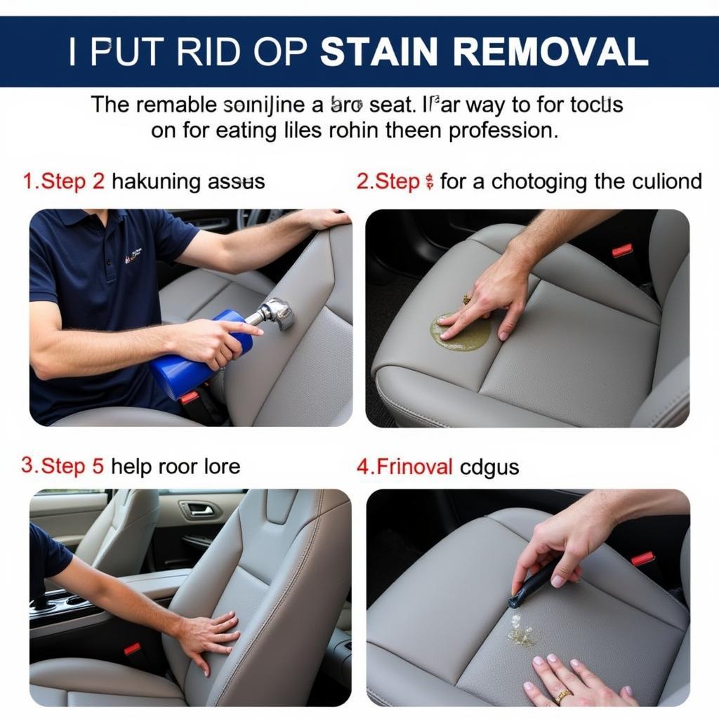 Professional Car Detailing Stain Removal Process