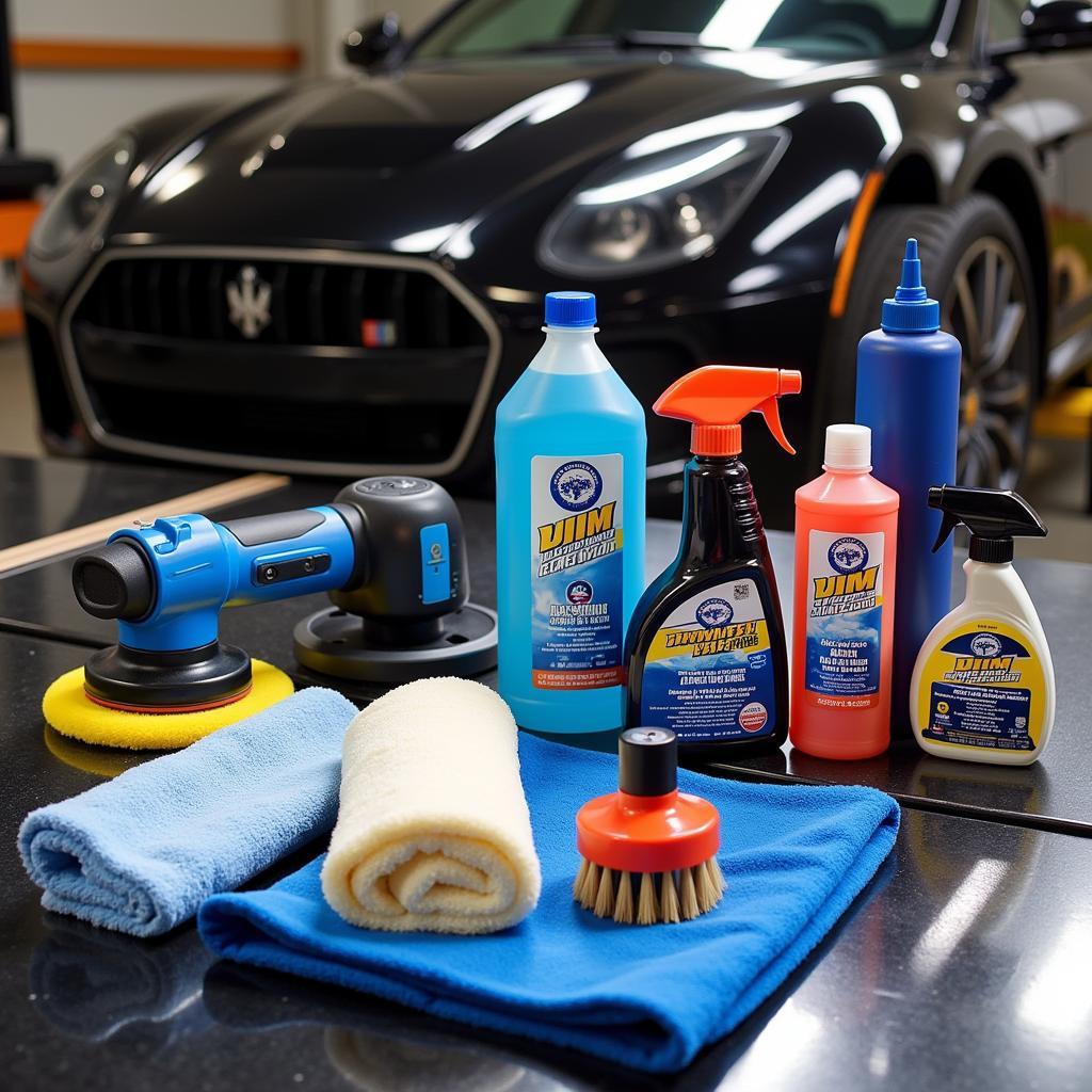 Professional Car Detailing Tools Showcase