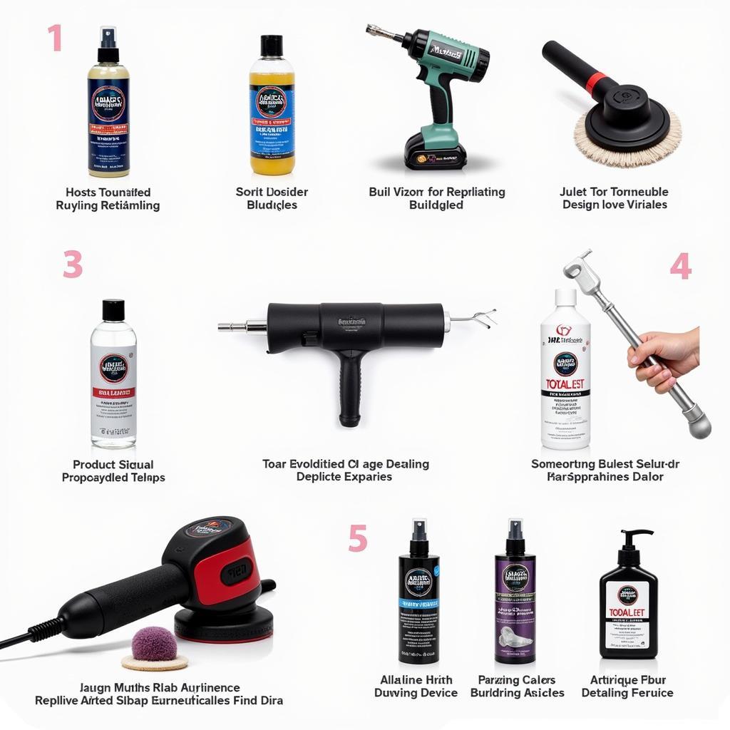 Professional Car Detailing Tools and Products