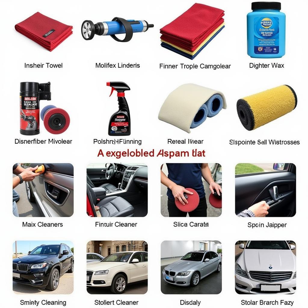 Professional Car Detailing Tools and Products