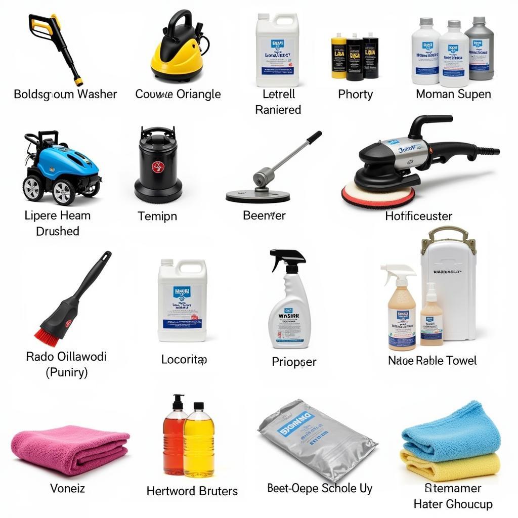 Professional Car Detailing Tools and Products