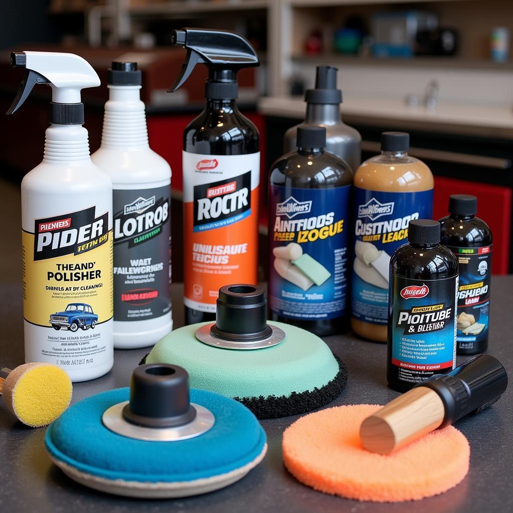 Professional Car Detailing Tools and Products: Showcasing High-Quality Equipment and Premium Detailing Supplies