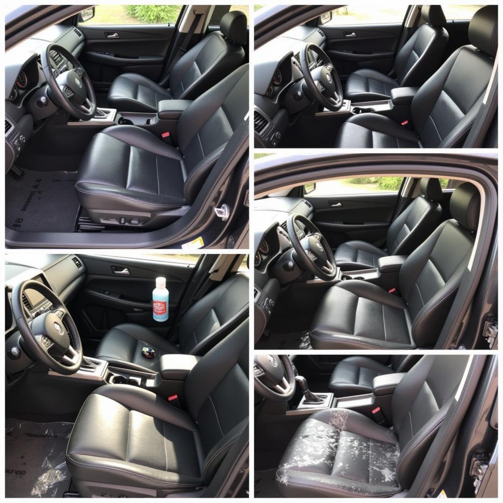 Professional Car Interior Detailing Process in Action