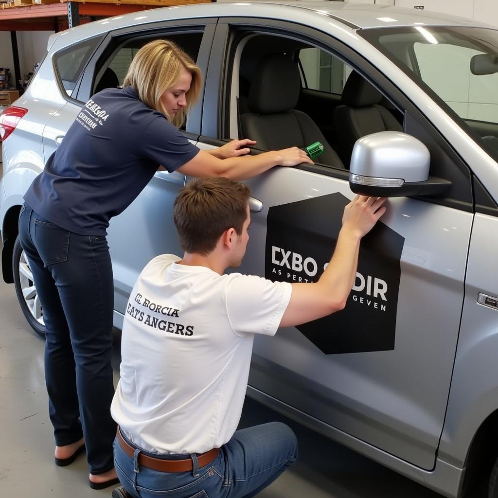 Professional Installation of Car Signs