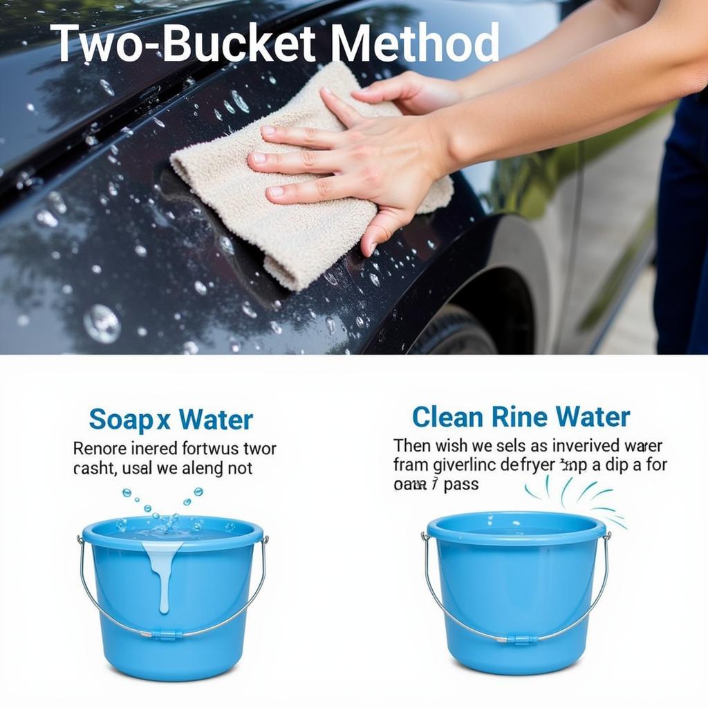 Professional Car Wash Using Two-Bucket Method