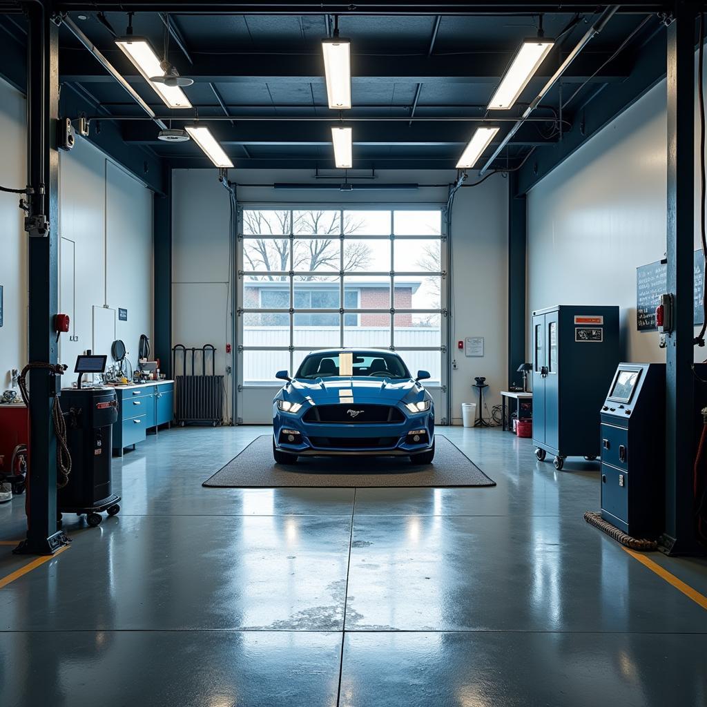 Professional detailing bay: Equipped for a perfect finish