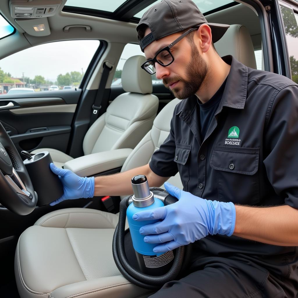 Professional Mold Removal in a Car