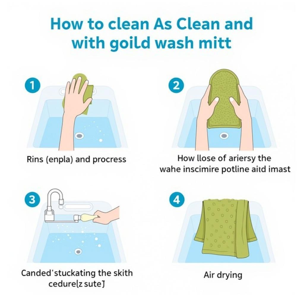 Demonstrating the Correct Way to Clean a Wash Mitt