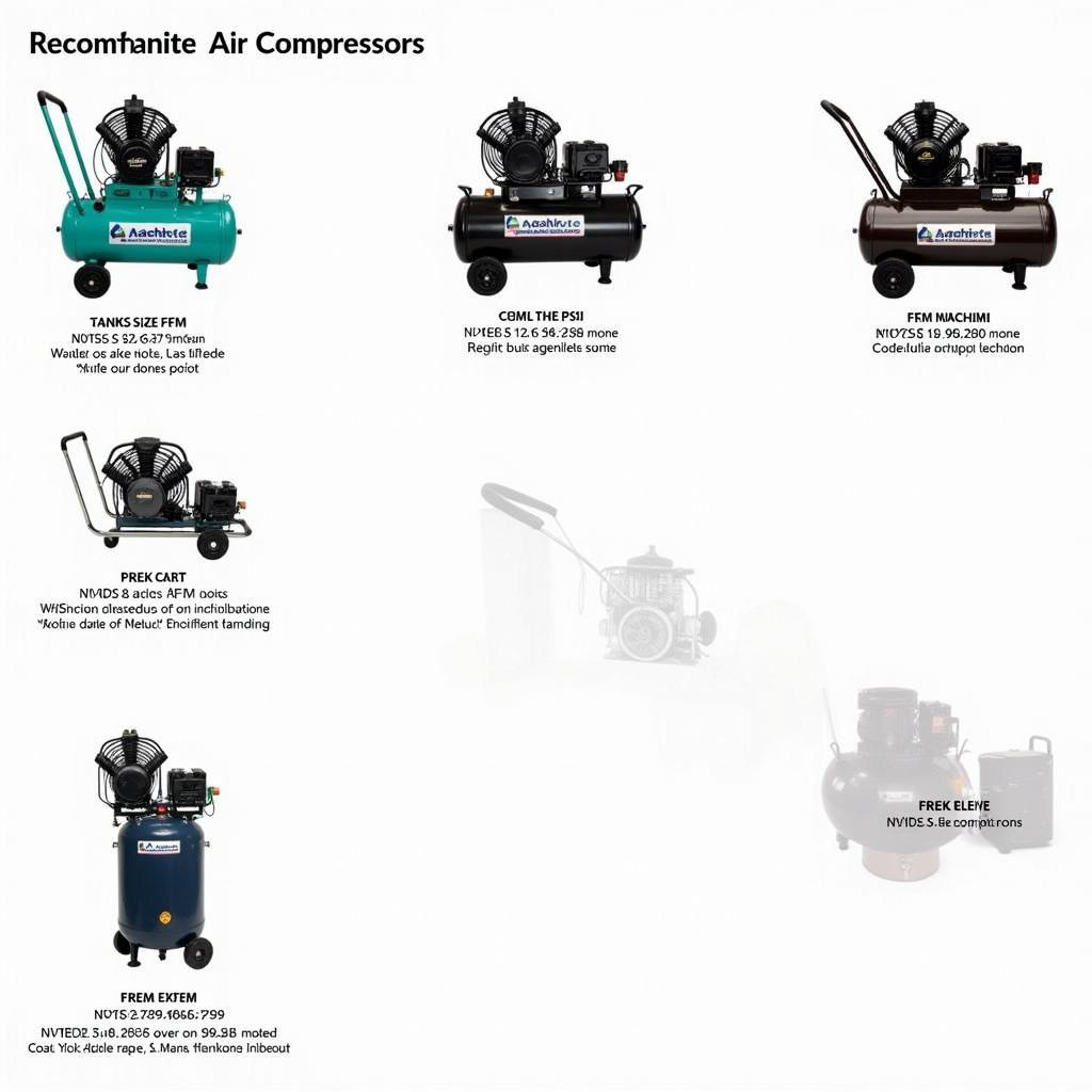 Recommended air compressor models for car detailing, highlighting key features and benefits.