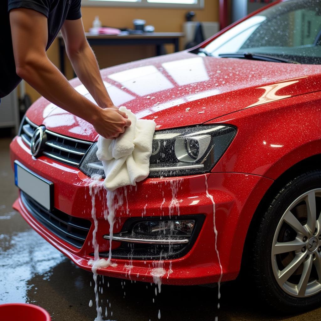 Red Car Wash Process