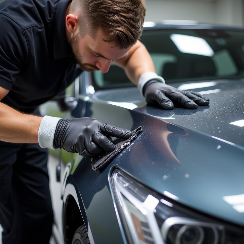 Redmond Car Detailing Professional at Work