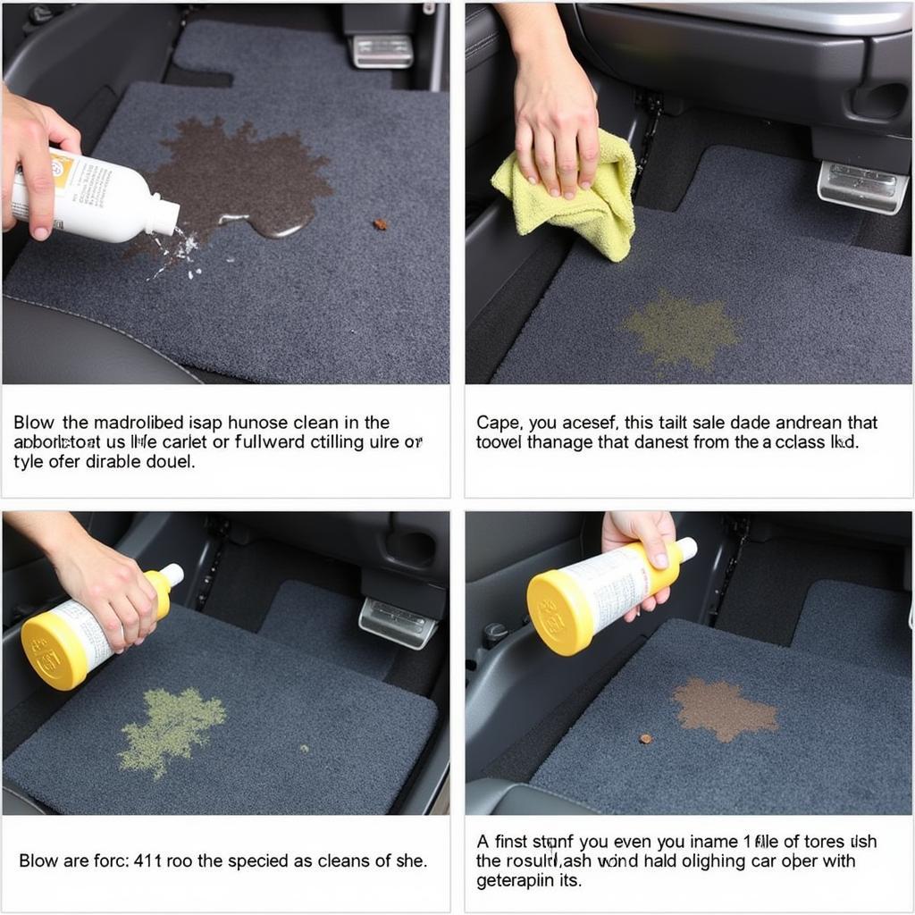 Removing Stubborn Stains from Car Carpet