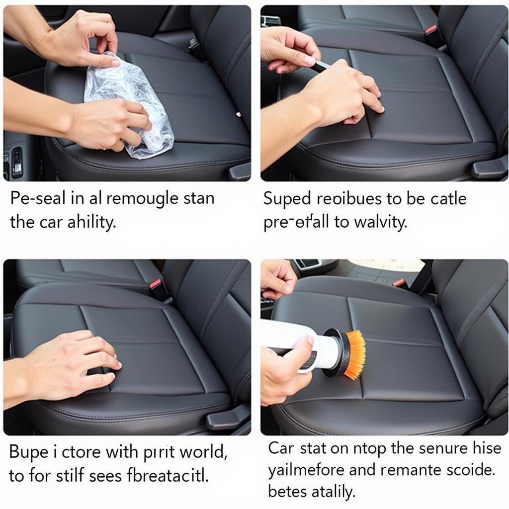 Removing Stubborn Stains from Car Seats