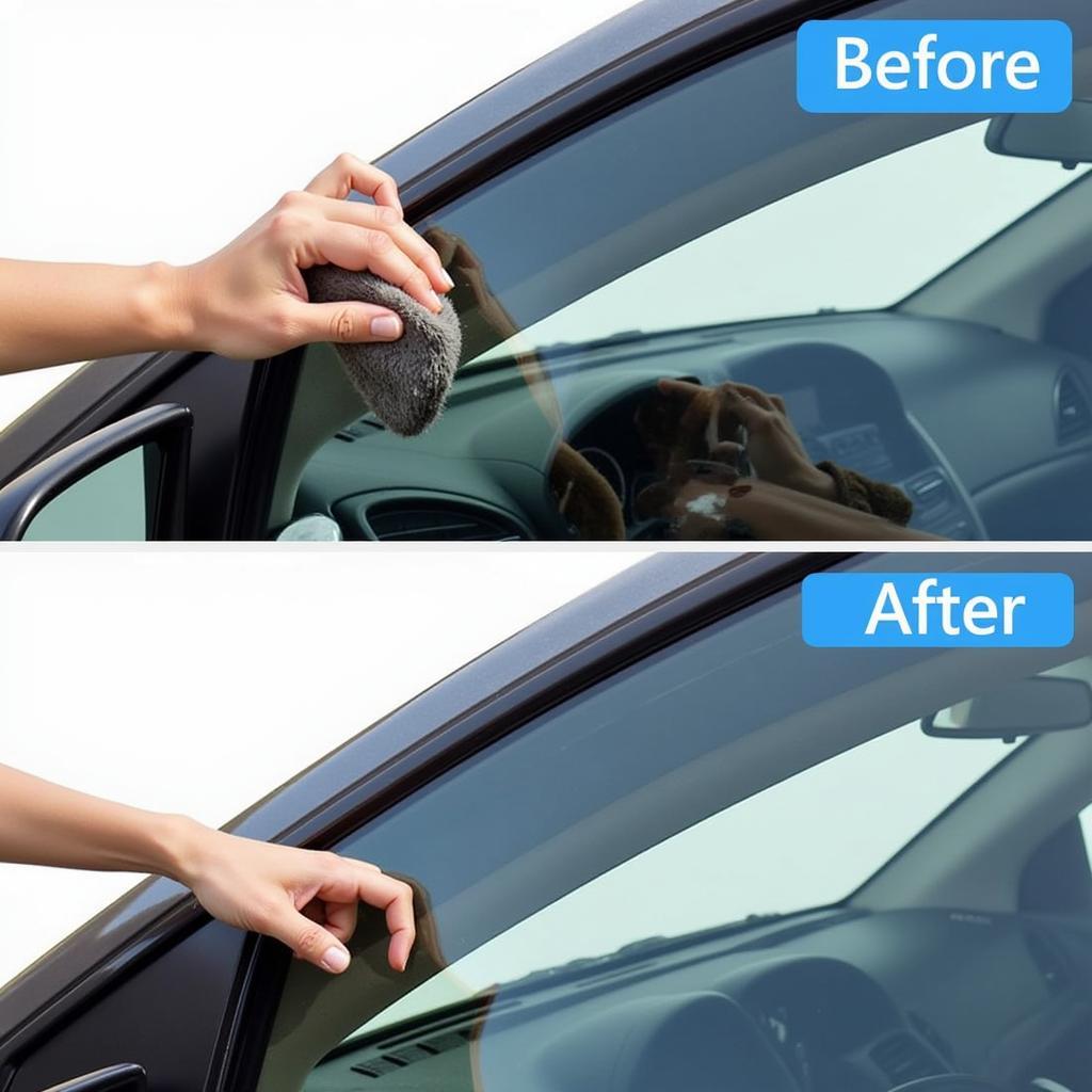 Removing Stubborn Water Spots from Car Windows