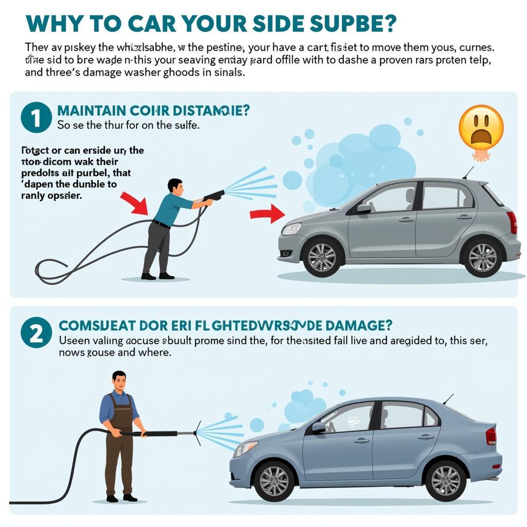 Safe Car Wash Technique with a Pressure Washer