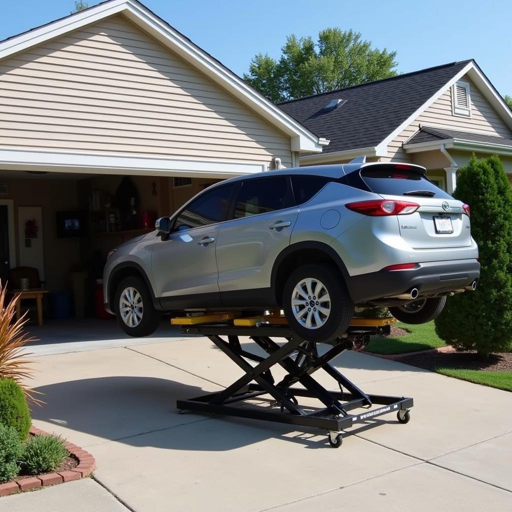 Scissor Car Lift for Mobile Detailing