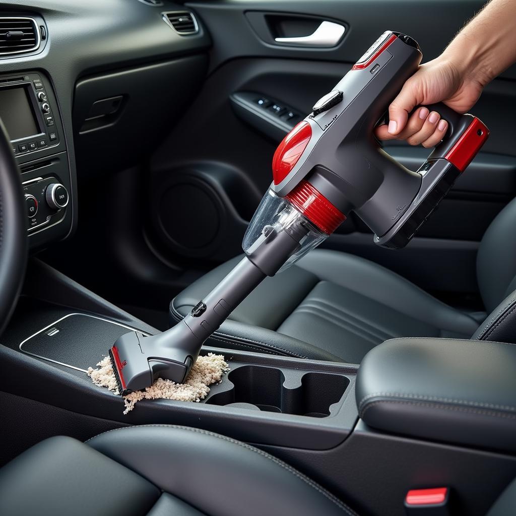 Shark Rocket Cleaning Car Interior