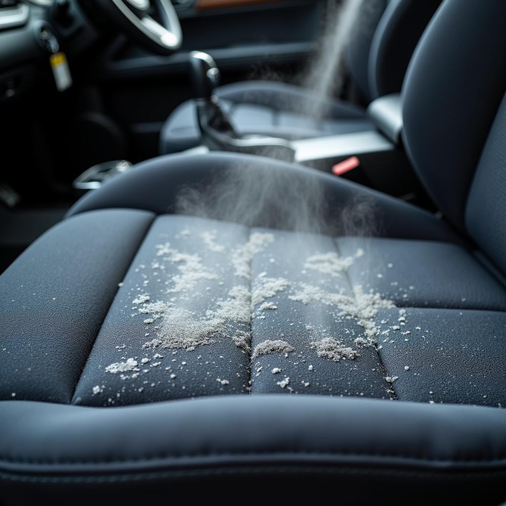 Steam cleaning effectively removes bacteria from car interiors.