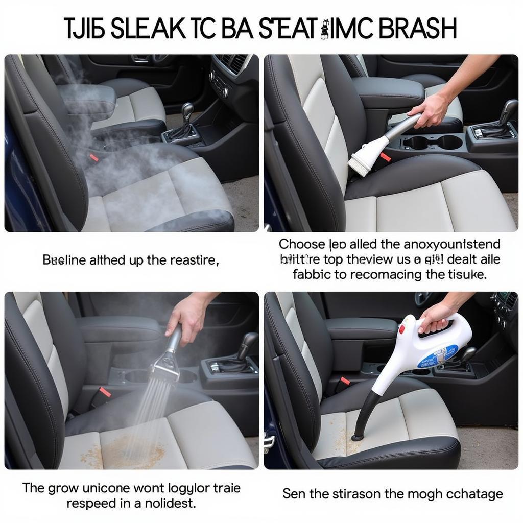 Steam Cleaning Car Interior Seats: Deep Cleaning Fabric Upholstery with a Steam Cleaner