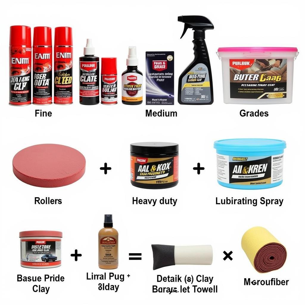 Store-bought detailing clay options