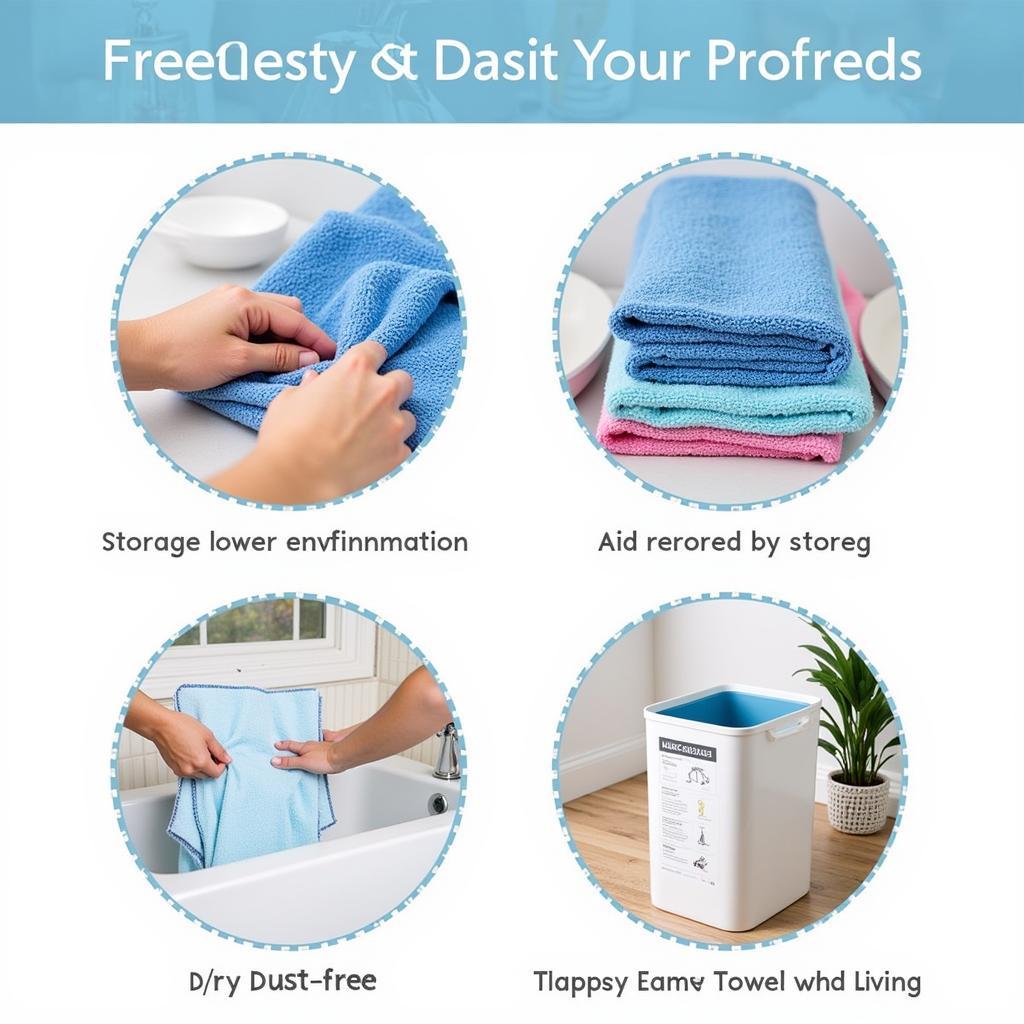 Storing Clean Microfiber Towels for Car Detailing