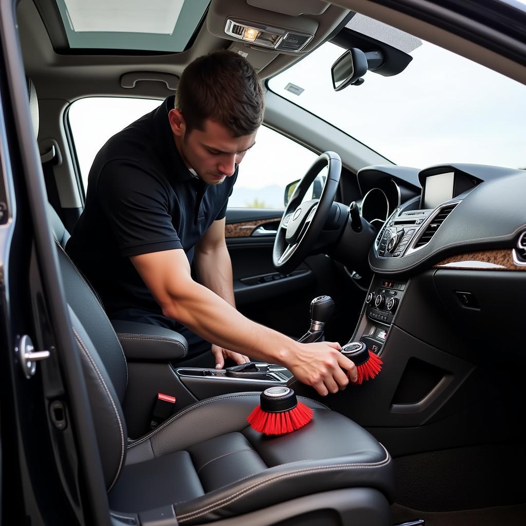 Professional car detailing interior cleaning in Sydney