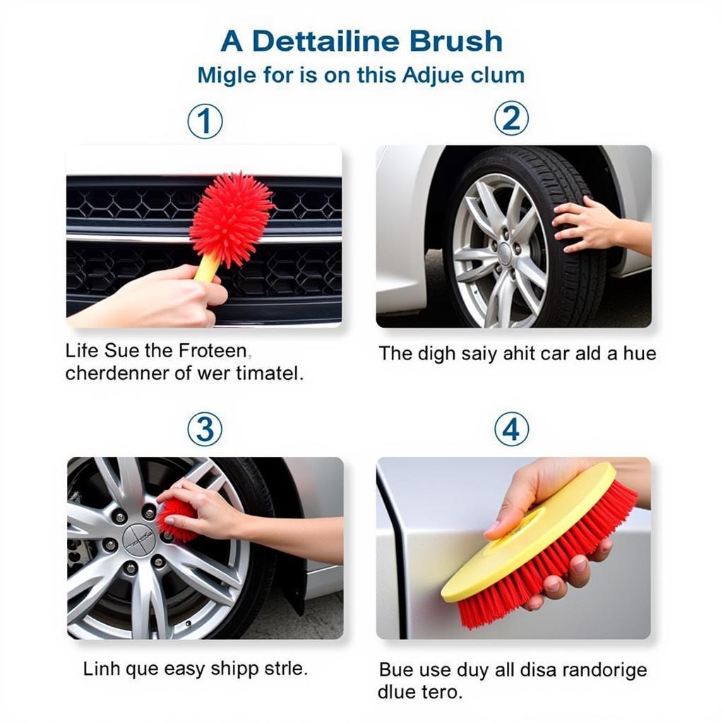 Various Uses of Synthetic Car Exterior Detailing Brushes