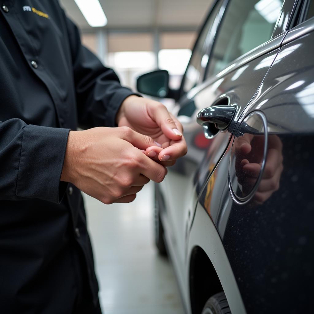 Thanking a Car Detailer with a Tip