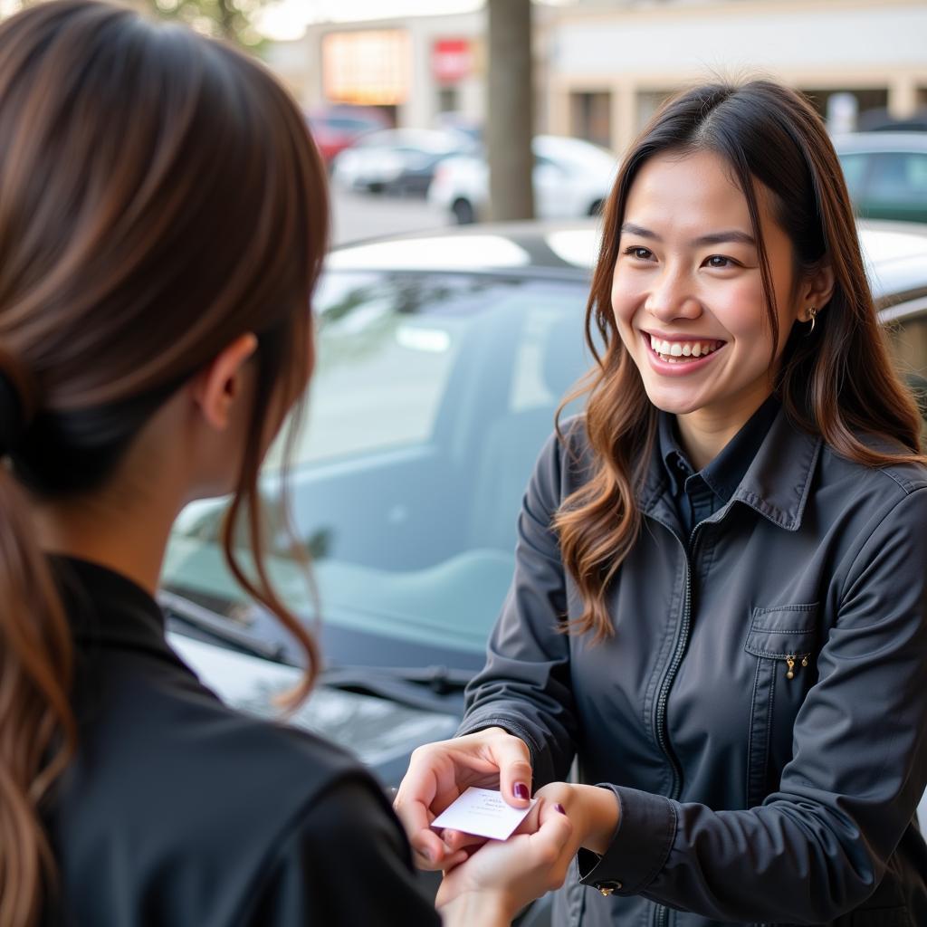 Expressing Gratitude to a Mobile Car Detailer