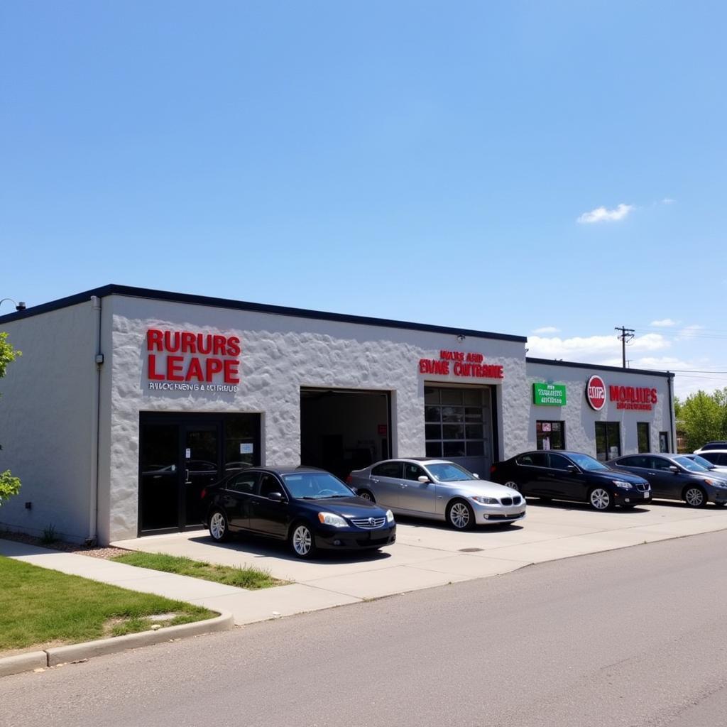 Exterior of a professional car detail shop in Thornton, CO