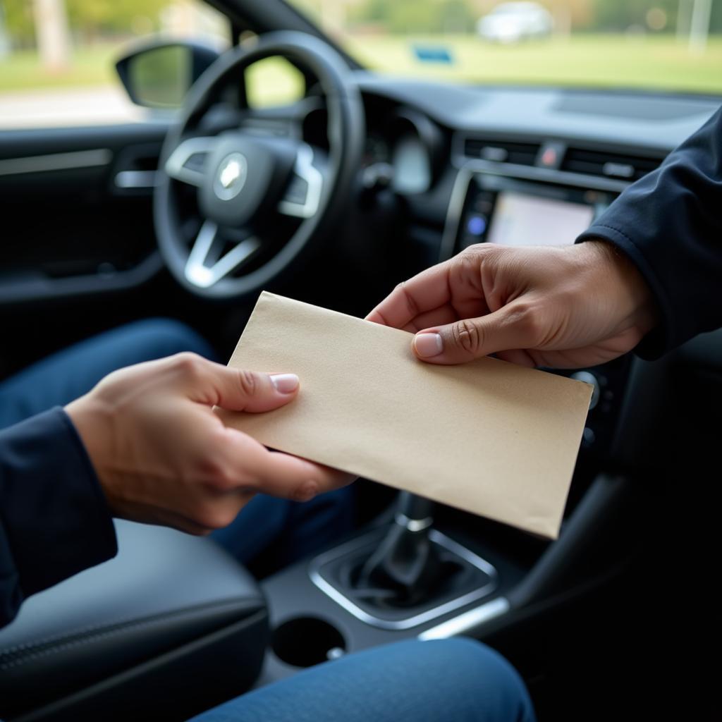 Tipping a Car Detailer with Cash