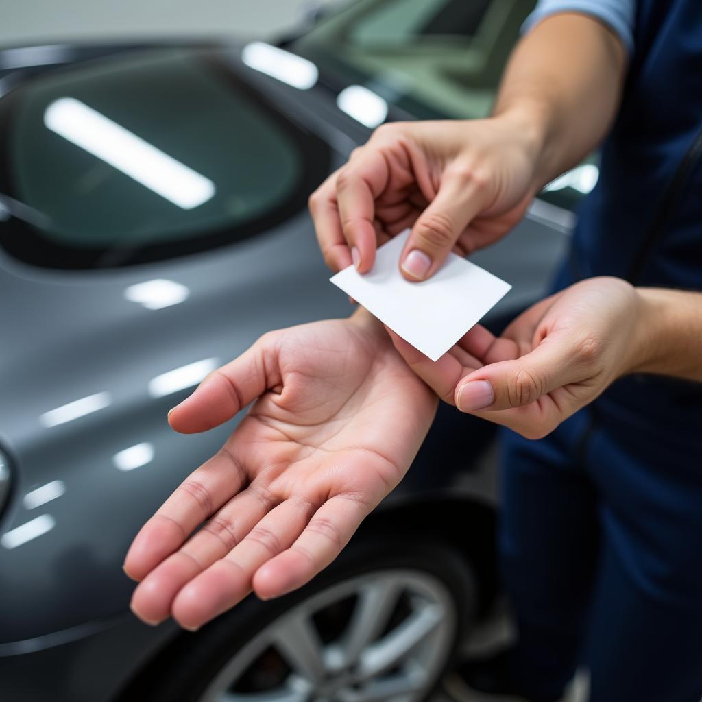 Tipping a Car Detailer for Excellent Service