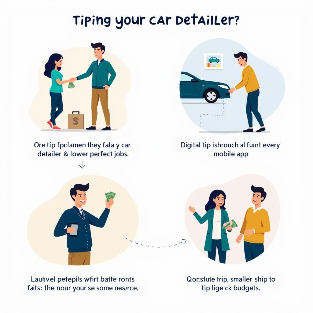 Tipping for car detailing services