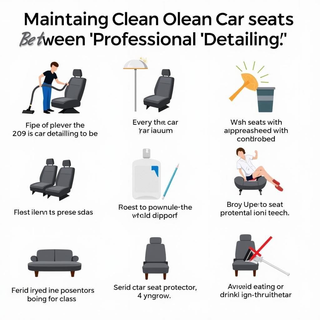 Tips for Maintaining Clean Car Seats Between Detailing