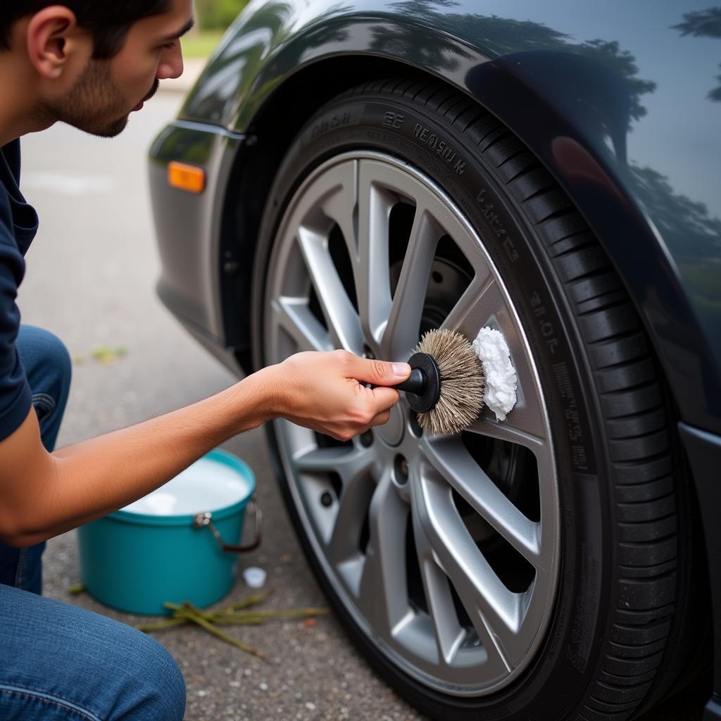 Tire Detailing After Car Show Drive