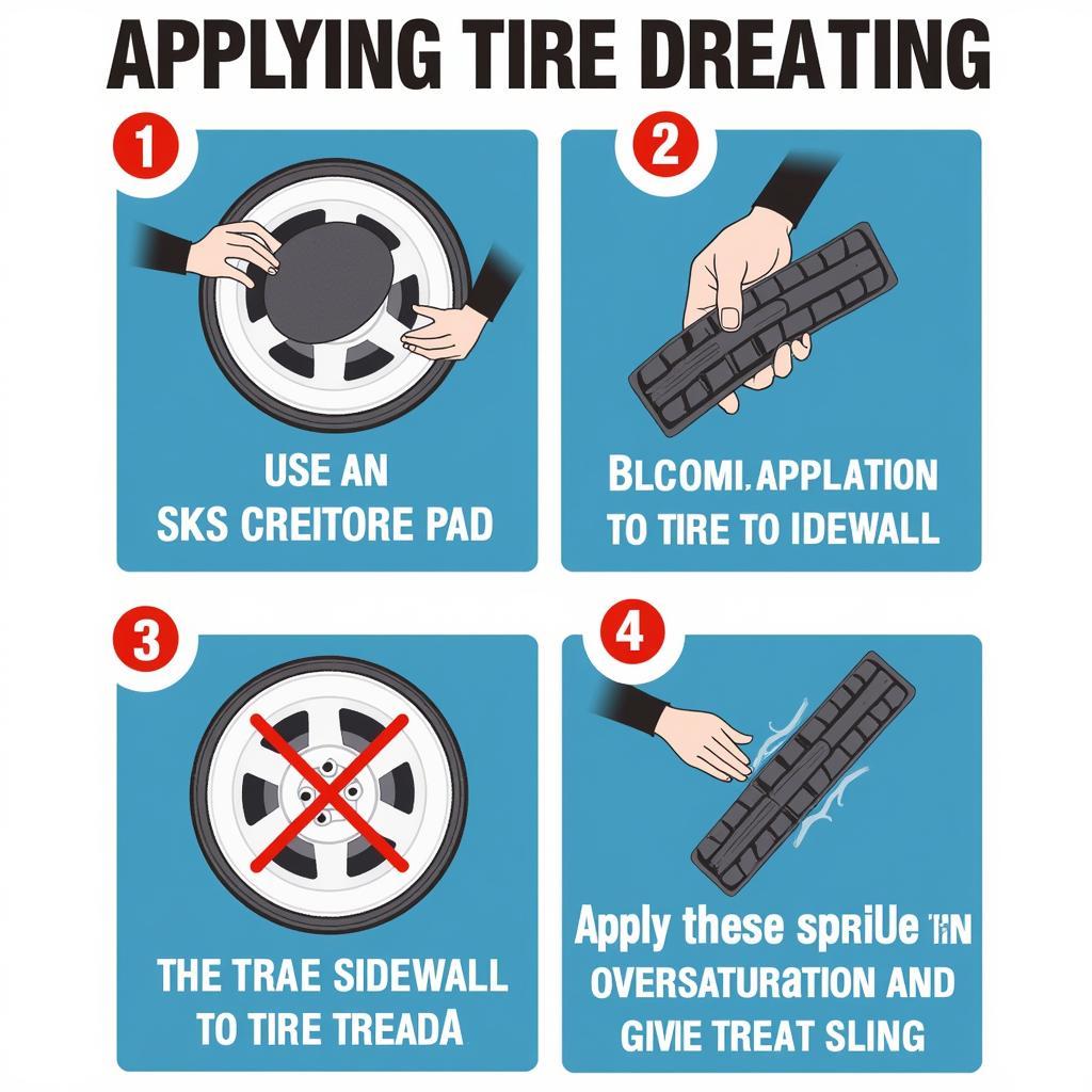 Applying Tire Dressing