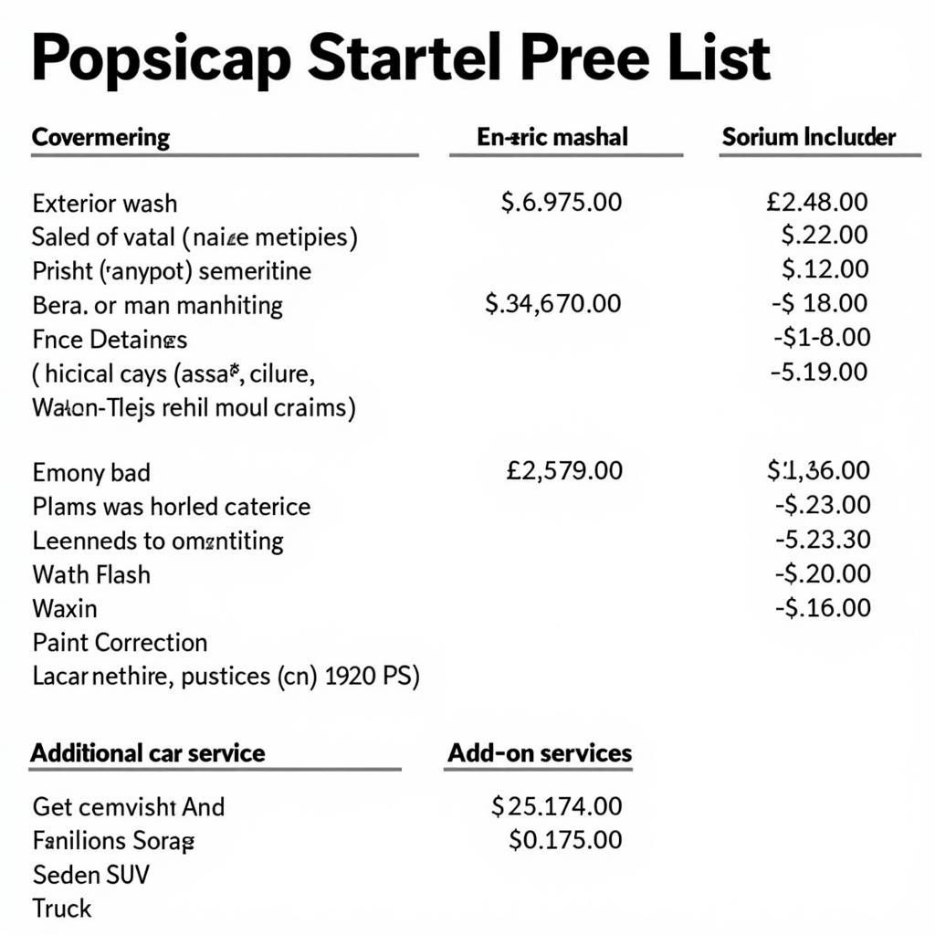 Transparent Car Detailing Pricing Breakdown