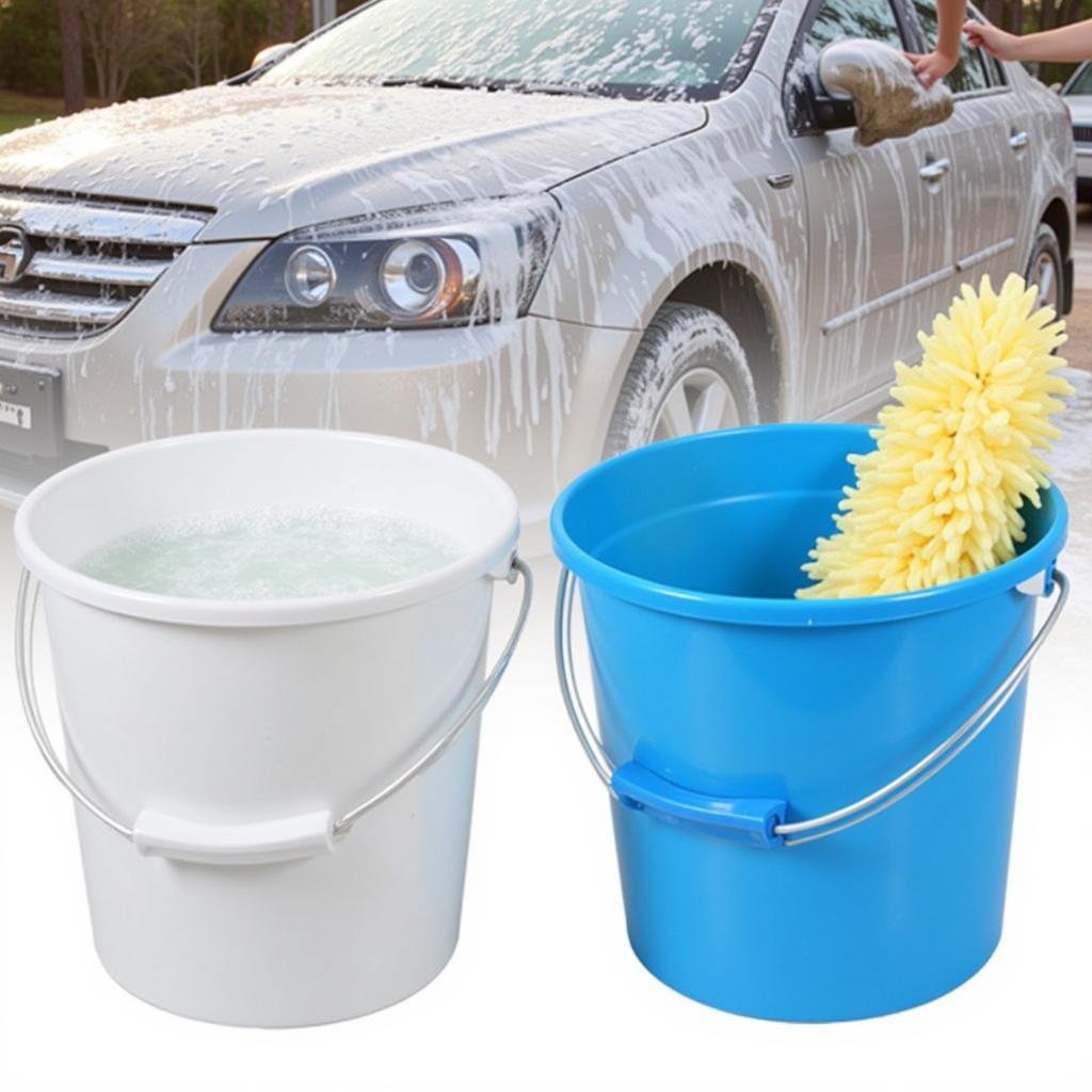 Two Bucket Car Wash Method